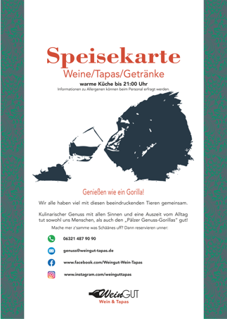 Speisekarte zum Herunterladen